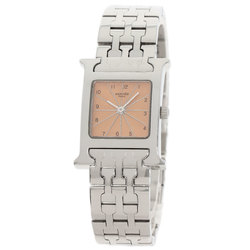 Hermes HH1.210 H Watch Wristwatch Stainless Steel/SS Ladies HERMES