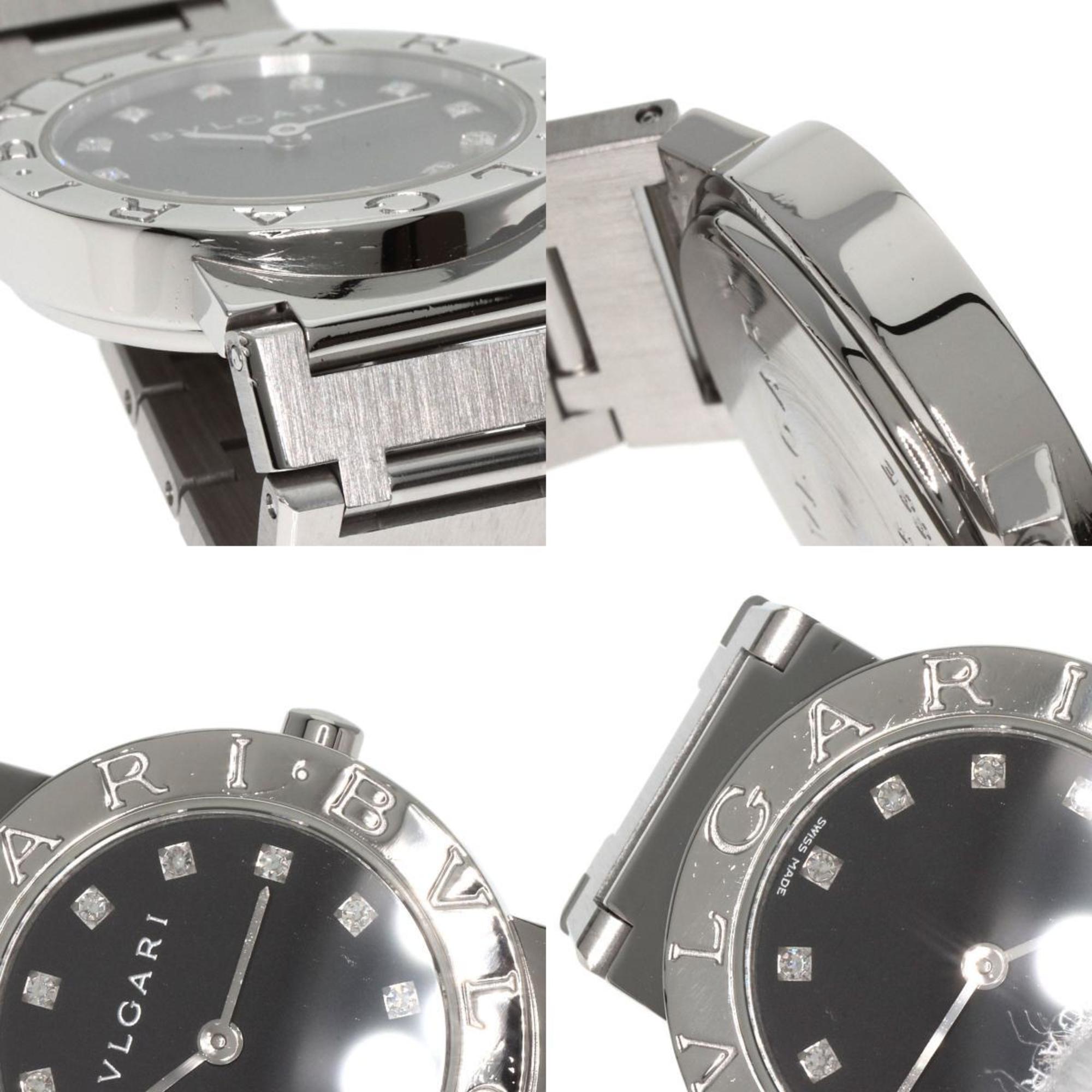 Bvlgari BB26SS/12 12P Diamond Watch Stainless Steel/SS Ladies BVLGARI
