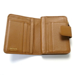 PRADA Prada Vitello Compact Bifold Wallet Brown 1ML018 2E3A F0054 Women's