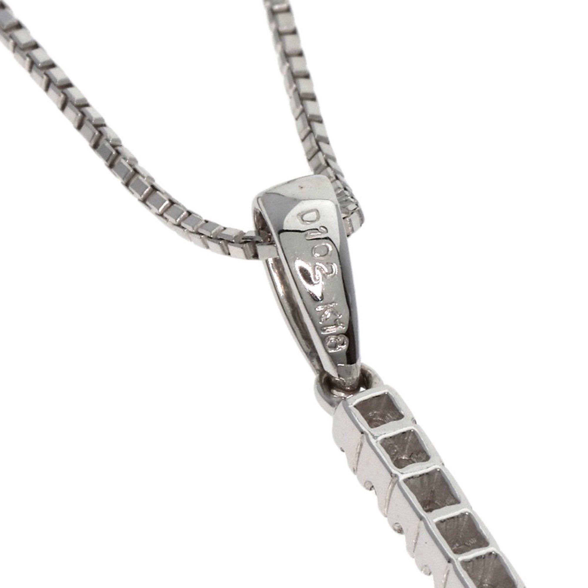 Monnickendam Large Cross Diamond Necklace K18 White Gold/PT850 Women's MONNICKENDAM