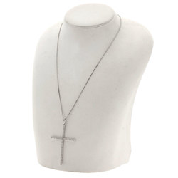 Monnickendam Large Cross Diamond Necklace K18 White Gold/PT850 Women's MONNICKENDAM