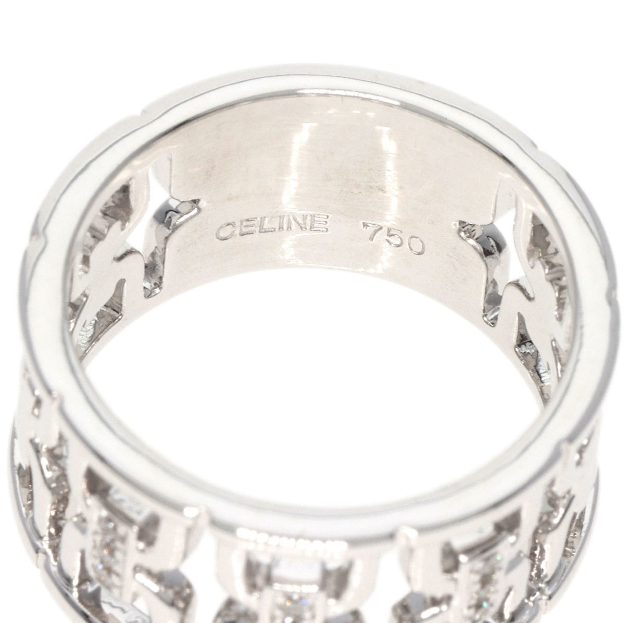 Celine Diamond Ring K18 White Gold Women's CELINE