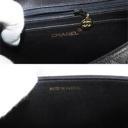 CHANEL Diana Matelasse 25 Chain Shoulder Bag Caviar Skin Black A01165 Vintage