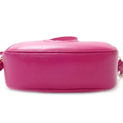 Salvatore Ferragamo Gancini Pochette Shoulder Bag Pink 21H006 Women's