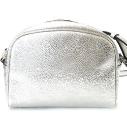 Salvatore Ferragamo Travel Gancini Shoulder Bag Silver 210411 Women's