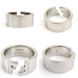 FENDI Ring Metal Silver Men's No. 18