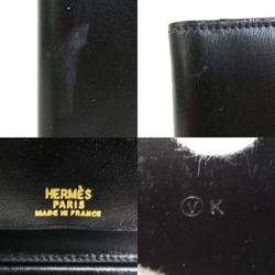 Hermes Notebook Cover Leather Black Unisex