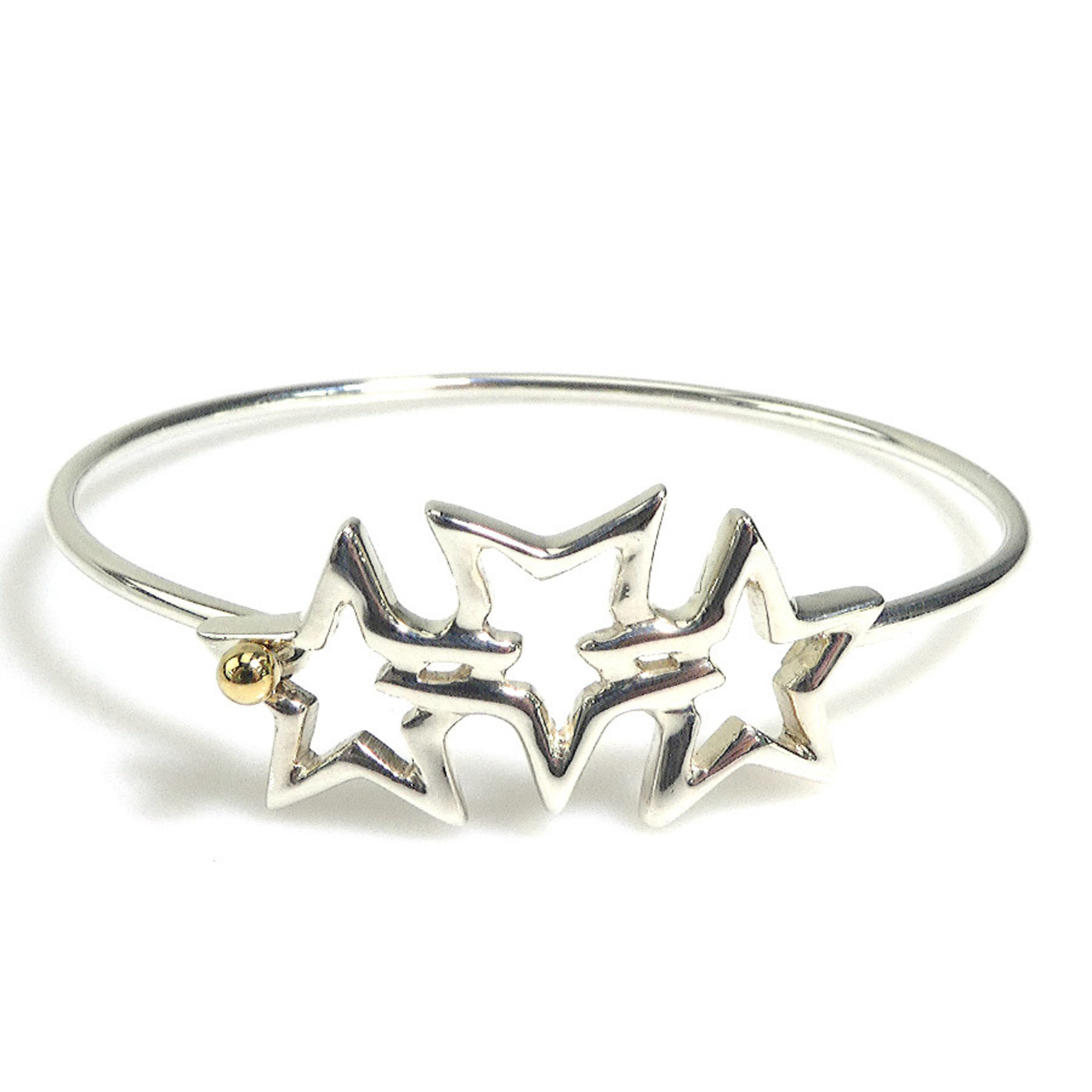 Tiffany TIFFANY&Co. Bracelet Bangle Triple Star Silver 925/K18 x Gold  Ladies | eLADY Globazone