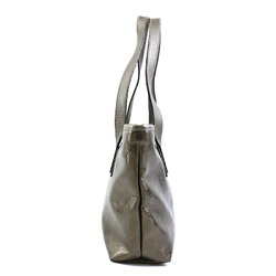 GUCCI Shoulder Bag Tote GG Implement PVC/Leather Metallic Khaki Ladies 211138