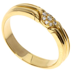 Bvlgari Diamond Ring K18 Yellow Gold Women's BVLGARI