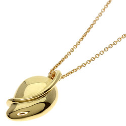 Tiffany Elsa Peretti Leaf Necklace K18 Yellow Gold Women's TIFFANY&Co.