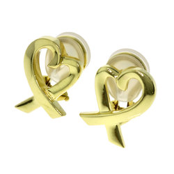 Tiffany Loving Heart Earrings K18 Yellow Gold Women's TIFFANY&Co.