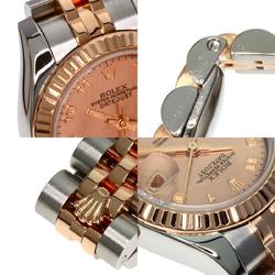 Rolex 1779171N2BR Datejust 2P Diamond Gold Dust Watch Stainless Steel/SSxK18PG/Everose Ladies ROLEX