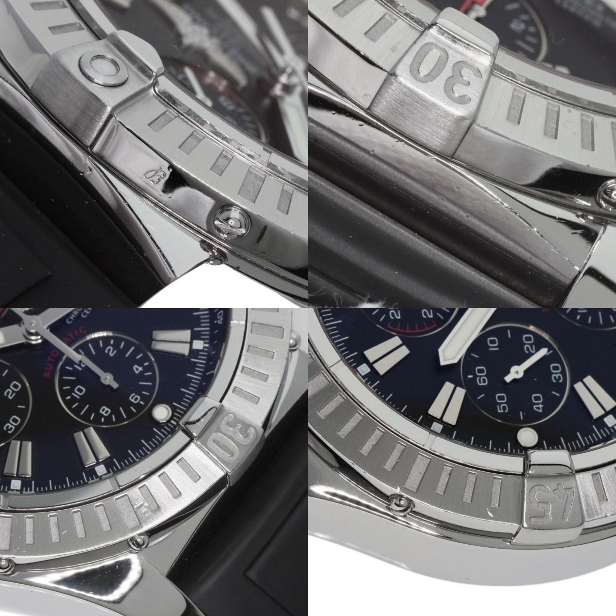 Breitling A1337B07PRS Super Avenger Chrono Watch Stainless Steel/Rubber Men's BREITLING