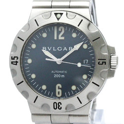 Polished BVLGARI Diagono Scuba Steel Automatic Mens Watch SD38S BF553099