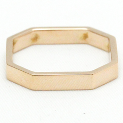 Gucci Octagonal Ring Pink Gold (18K) Fashion No Stone Band Ring Pink Gold