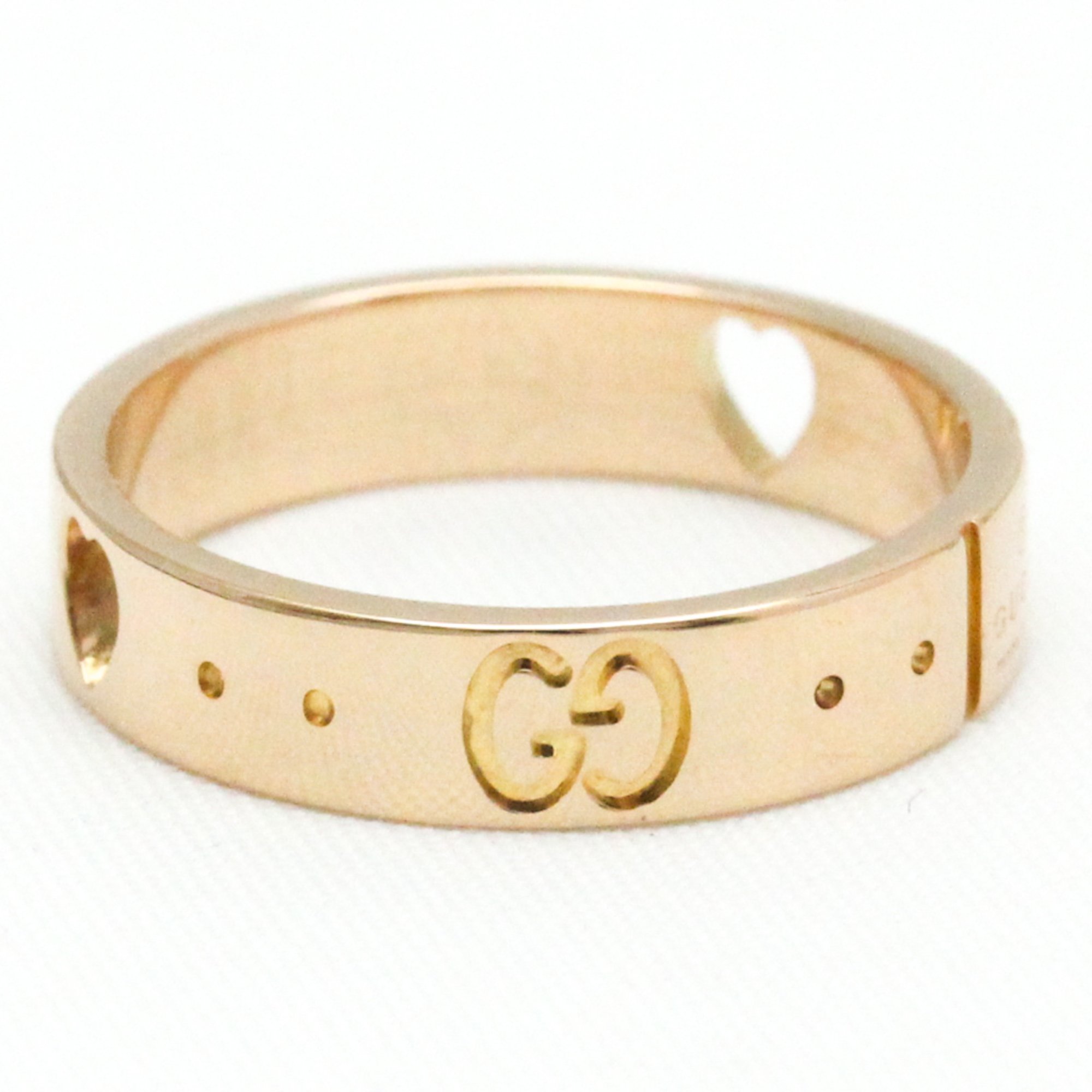 Gucci Icon Pink Gold (18K) Fashion No Stone Band Ring Pink Gold