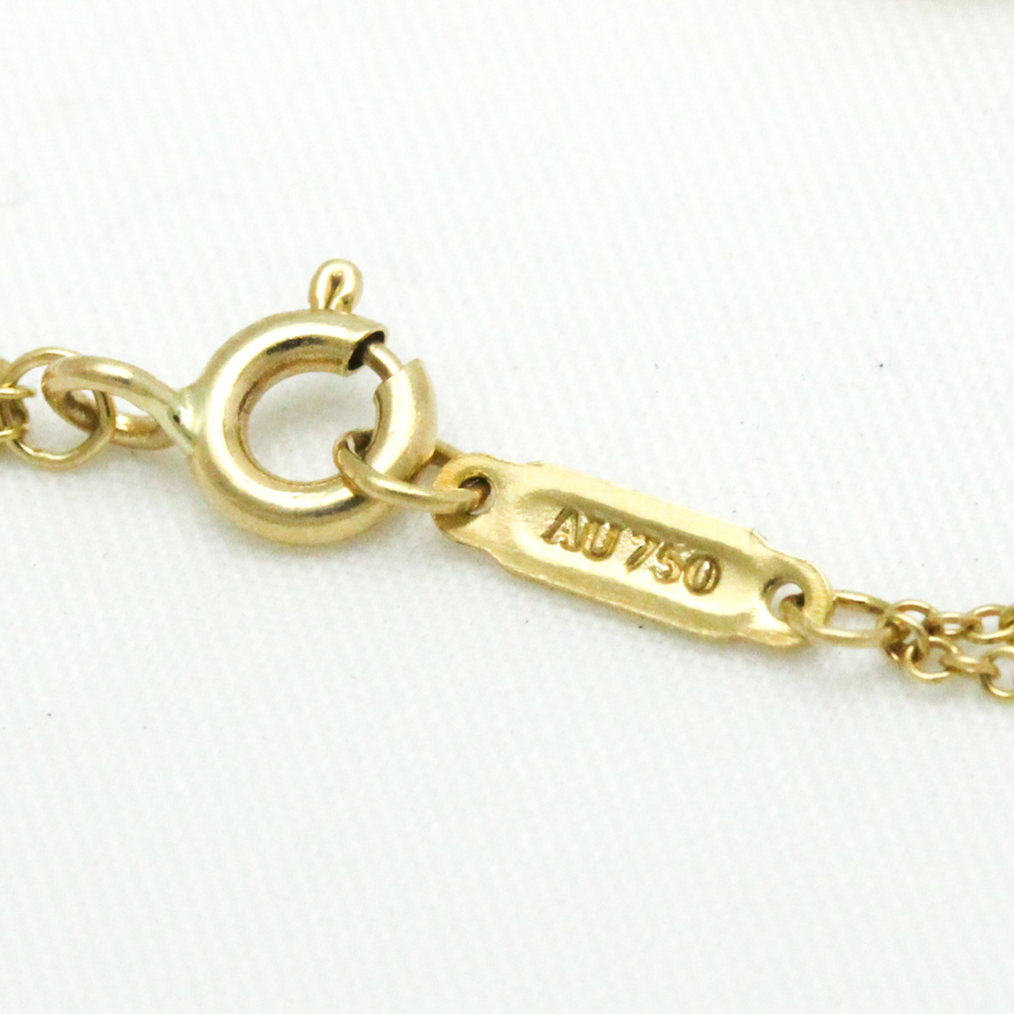 Tiffany Infinity Double Chain Bracelet Yellow Gold (18K) No Stone Charm Bracelet Gold