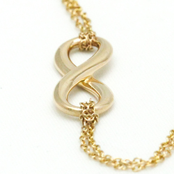 Tiffany Infinity Double Chain Bracelet Yellow Gold (18K) No Stone Charm Bracelet