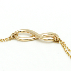 Tiffany Infinity Double Chain Bracelet Yellow Gold (18K) No Stone Charm Bracelet