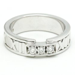 Tiffany Atlas White Gold (18K) Fashion Diamond Band Ring Silver