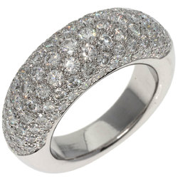 Chaumet Annaud Caviar Diamond Ring K18 White Gold Women's