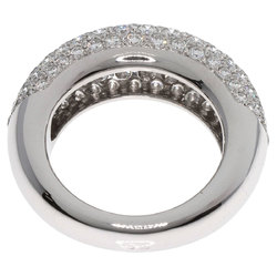 Chaumet Annaud Caviar Diamond Ring K18 White Gold Women's