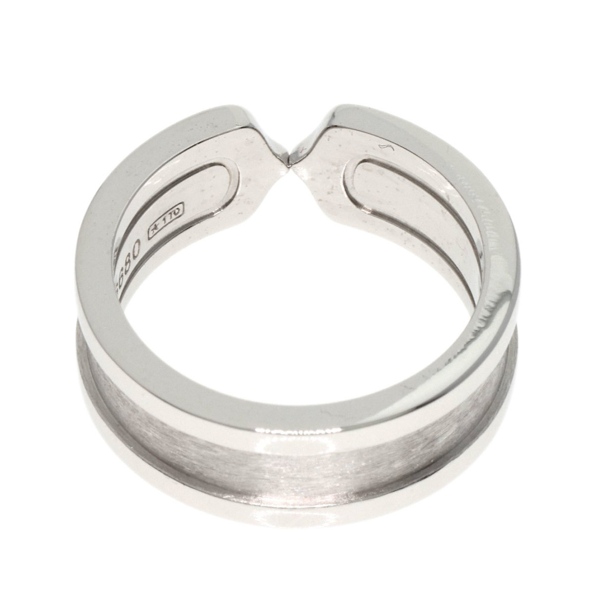 Cartier C2 #47 Ring K18 White Gold Ladies CARTIER