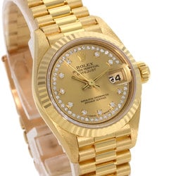 Rolex 69178LB Datejust Milliard Diamond Watch K18 Yellow Gold/K18YG Ladies ROLEX