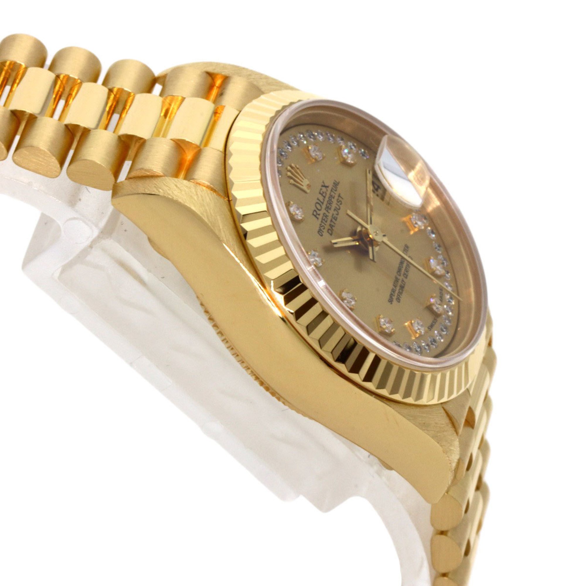 Rolex 69178LB Datejust Milliard Diamond Watch K18 Yellow Gold/K18YG Ladies ROLEX