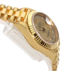 Rolex 69178LB Datejust Milliard Diamond Watch K18 Yellow Gold/K18YG Ladies ROLEX