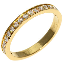 Cartier Diamond Half Eternity #50 Ring K18 Pink Gold Women's CARTIER