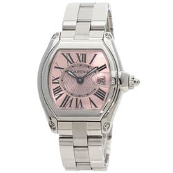 Cartier W62043V3 Roadster SM Pink Ribbon Limited Watch Stainless Steel/SS Ladies CARTIER