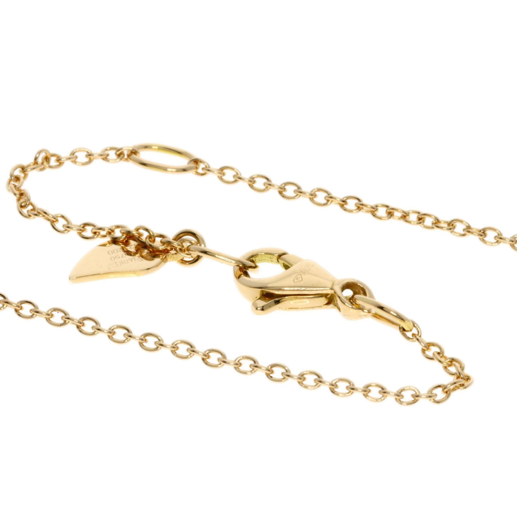 ~ Piaget Rose Diamond Necklace K18 Pink Gold Women's PIAGET