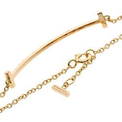 Tiffany T Smile Small Bracelet K18 Pink Gold Women's TIFFANY&Co.