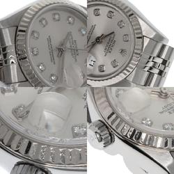Rolex 79174G Datejust 10P Diamond Watch Stainless Steel/SS/K18WG Ladies ROLEX