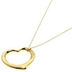 ~ Tiffany Open Heart Medium Necklace K18 Yellow Gold Women's TIFFANY&Co.