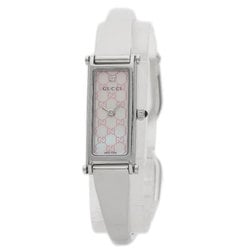 Gucci 1500L GG Square Face Bangle Watch Stainless Steel/SS Ladies GUCCI