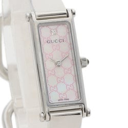 Gucci 1500L GG Square Face Bangle Watch Stainless Steel/SS Ladies GUCCI