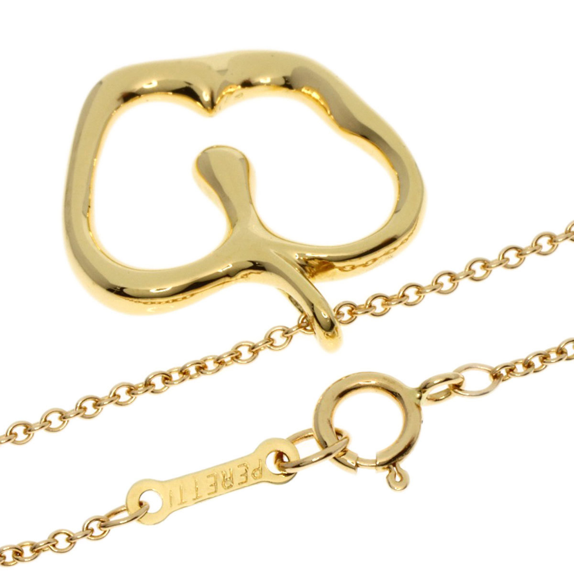 Tiffany Apple Small Necklace K18 Yellow Gold Women's TIFFANY&Co.