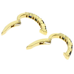Tiffany Sapphire Diamond Earrings K18 Yellow Gold Women's TIFFANY&Co.
