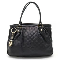 GUCCI Gucci Guccisima Sookie Tote Bag Shoulder Leather Black 296835
