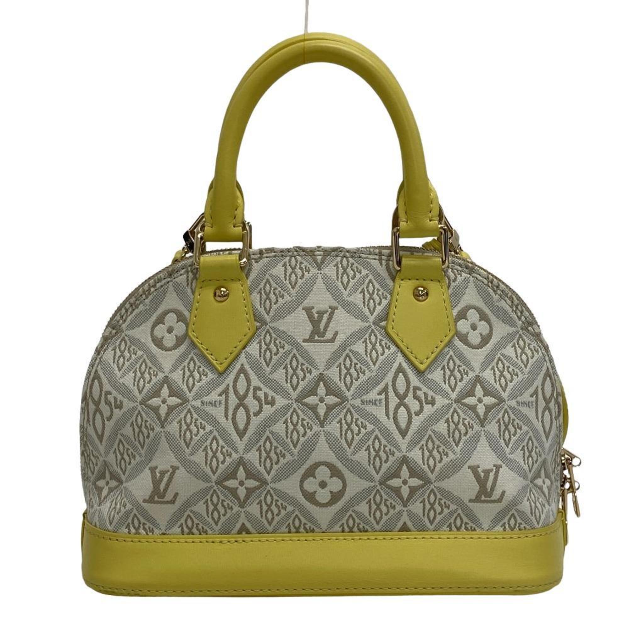 LOUIS VUITTON M59476 Alma BB 2WAY Shoulder Bag Since1854 Monogram Jacquard Handbag Yellow Ladies