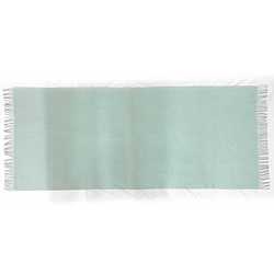 Hermes large muffler light blue cashmere 100% HERMES long embroidery ladies accessory measures