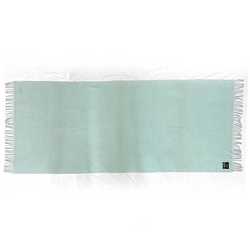 Hermes large muffler light blue cashmere 100% HERMES long embroidery ladies accessory measures