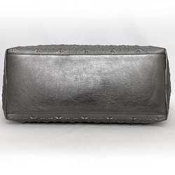 Jimmy Choo Tote Bag Silver Pimlico 2way Leather Metallic Big Women's