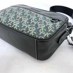 Coach crossbody Graham khaki green black monogram print CF485 PVC leather COACH shoulder bag body ladies