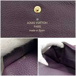 Louis Vuitton Tri-Fold Long Wallet Portefeuille Virtuose Purple Gold Orb Monogram Implant M60294 Leather C101 LOUIS VUITTON Fold Embossed