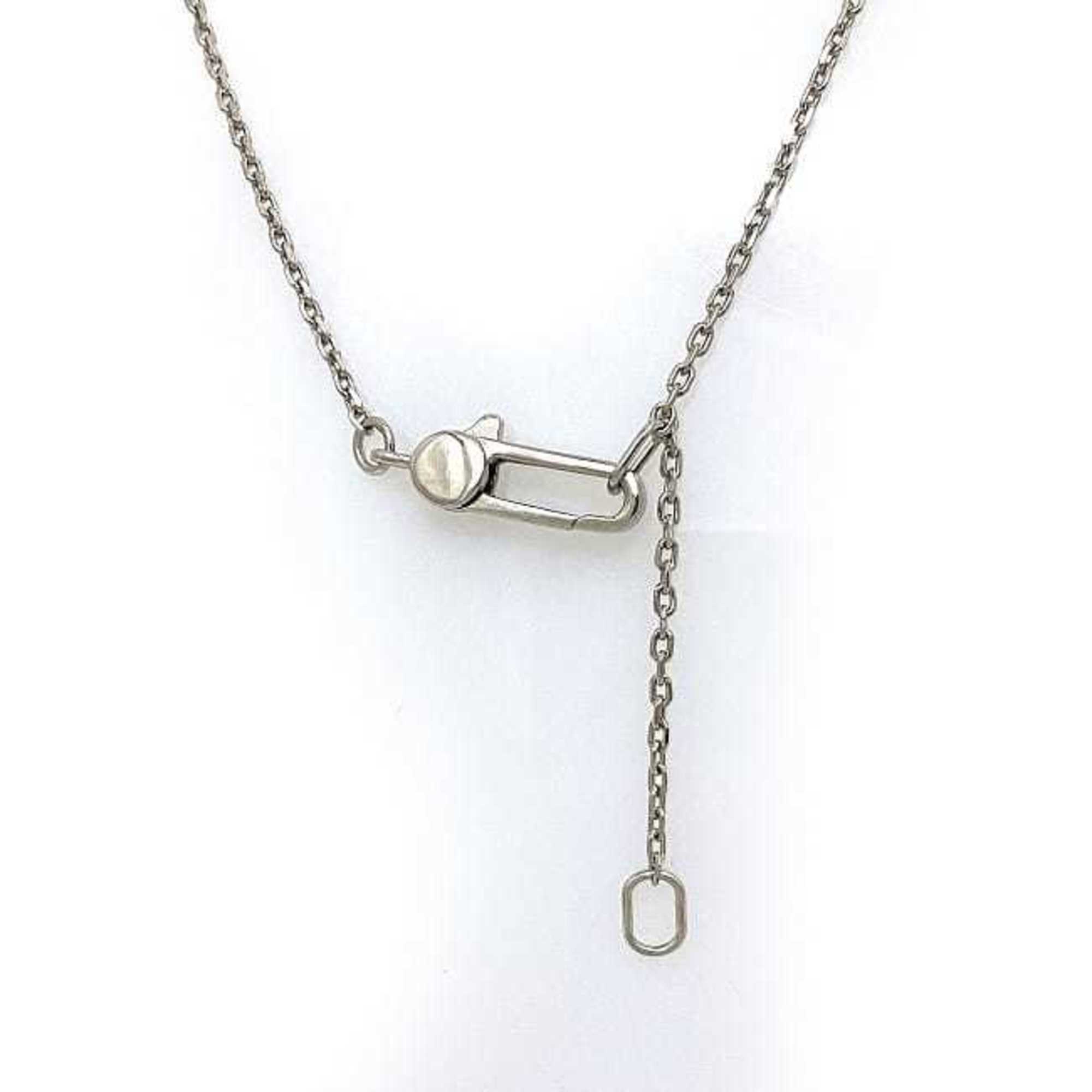 Gucci Necklace Silver 223514 Ag 925 GUCCI Plate Pendant Square Women's Men's 45cm