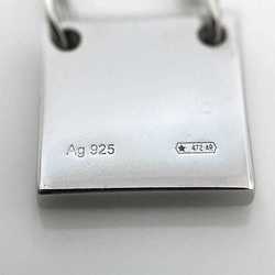 Gucci Necklace Silver 223514 Ag 925 GUCCI Plate Pendant Square Women's Men's 45cm